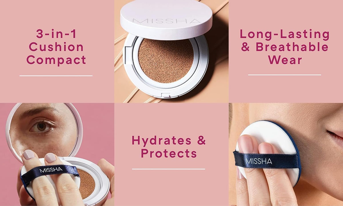 MISSHA Magic Cushion Foundation 2 Pack No.23 Beige Naturel texture