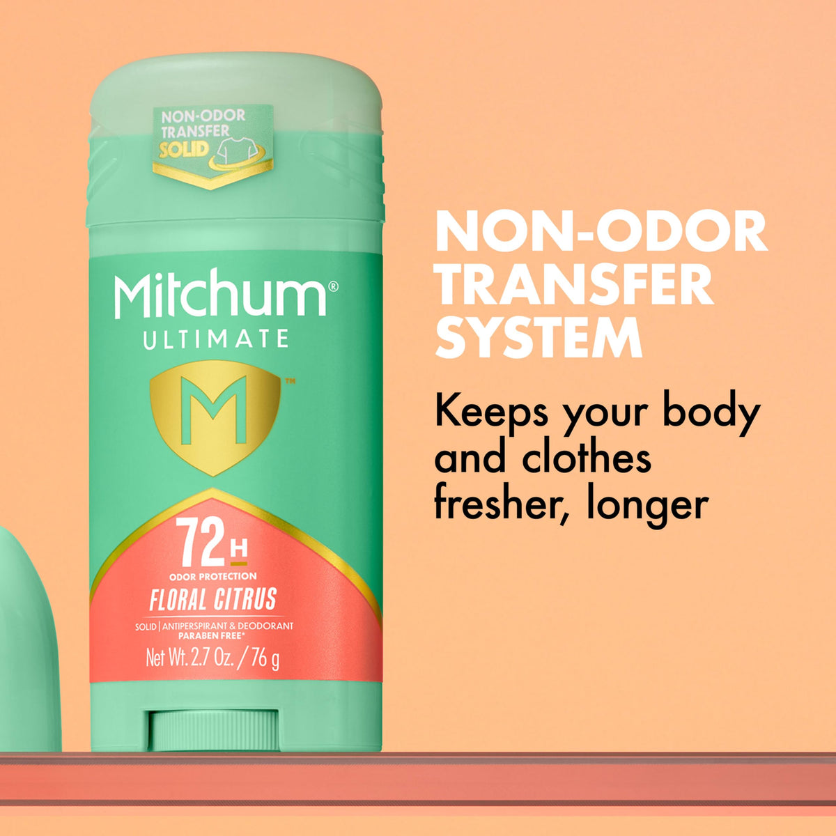 Mitchum Déodorant Antitranspirant Femme 72H Floral Citrus application