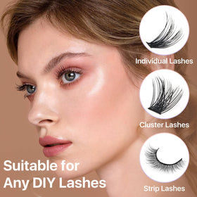 Miuffue colle à cils 18g en gros plan sur le tube