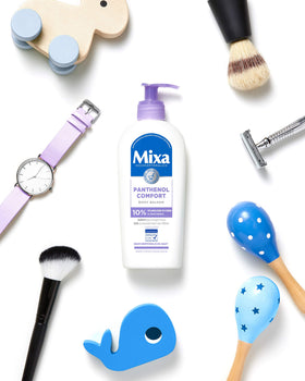 Mixa Baume Corporel Panthénol 250ml côté avec pompe