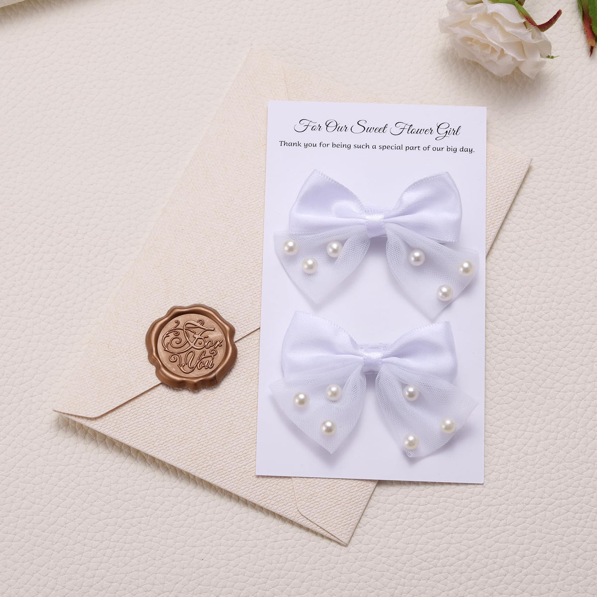 MIXJOY clips cheveux en perles portés par une petite fille