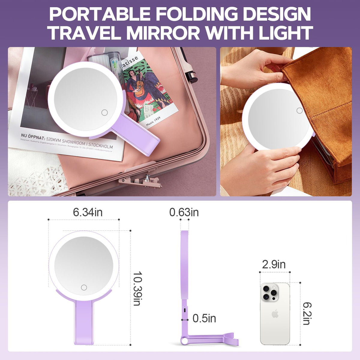 MIYADIVA miroir 30X de près montrant le détail