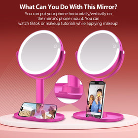 MIYADIVA miroir de maquillage avec 80 LED