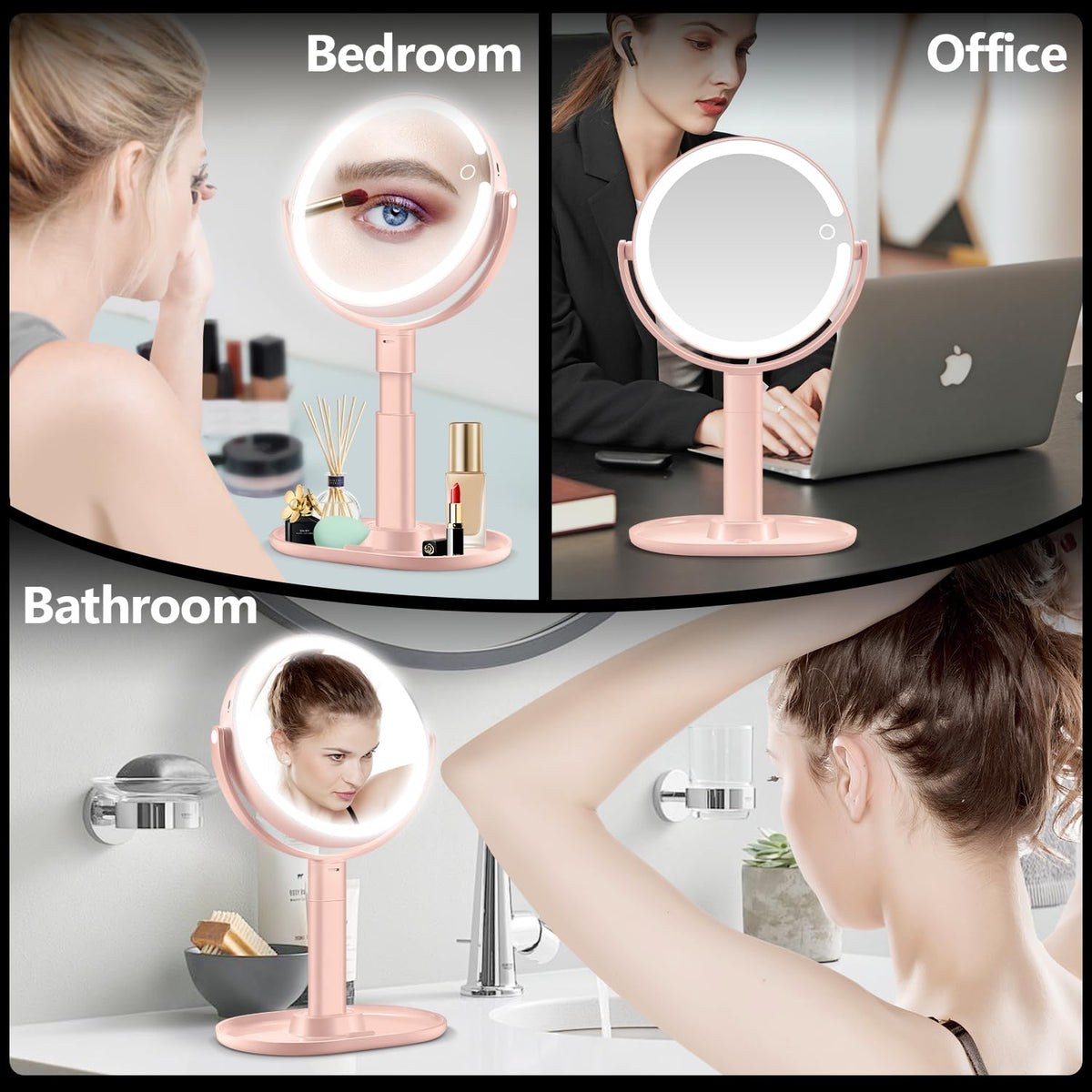 MIYADIVA miroir de maquillage sur une coiffeuse