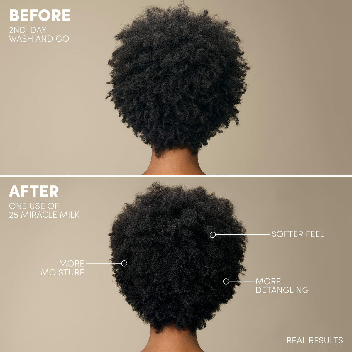 Mizani 25 Miracle Milk application sur cheveux