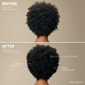 Mizani 25 Miracle Milk application sur cheveux