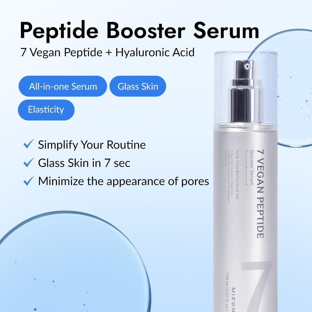 MIZON Sérum Végétalien à 7 Peptides 150ml en utilisation