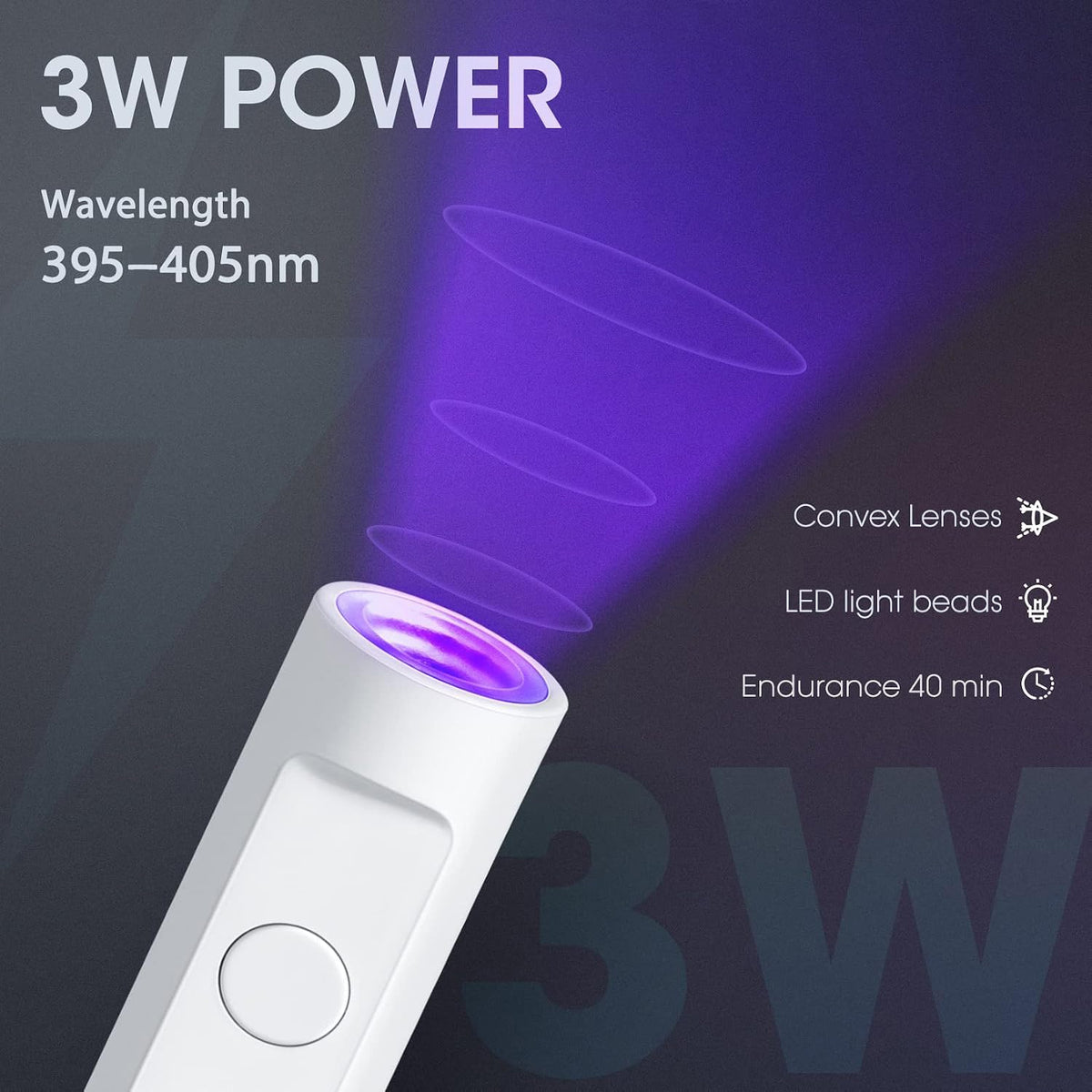 mlogiroa lampe UV portable avec minuterie réglable