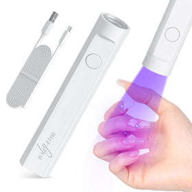 mlogiroa lampe UV portable vue de face avec capuchon transparent