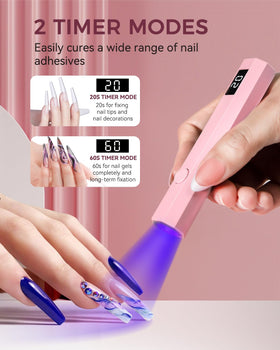 mlogiroa lampe UV pour ongles avec câble de chargement USB-C