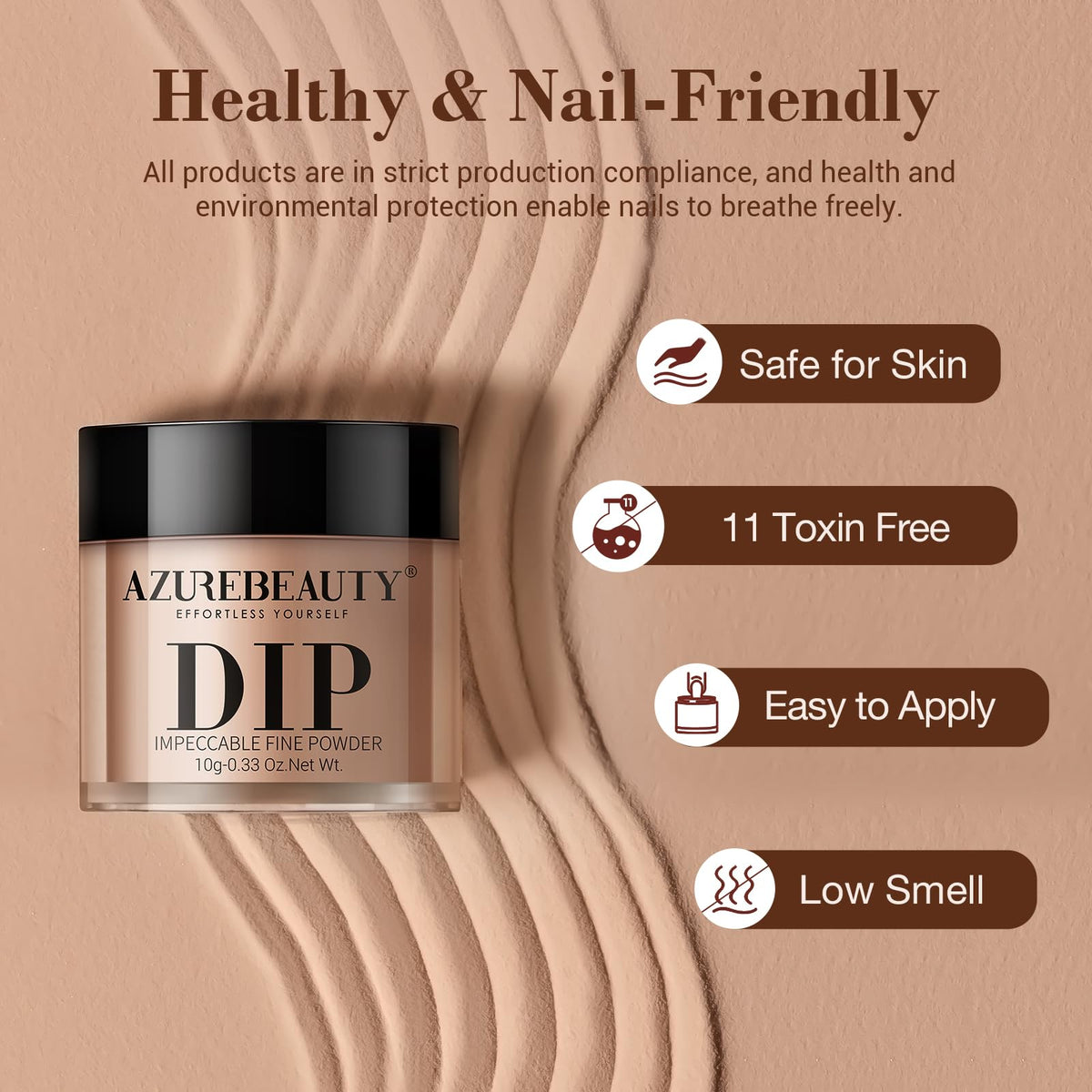 Mode d'emploi du kit de poudres à ongles AZUREBEAUTY