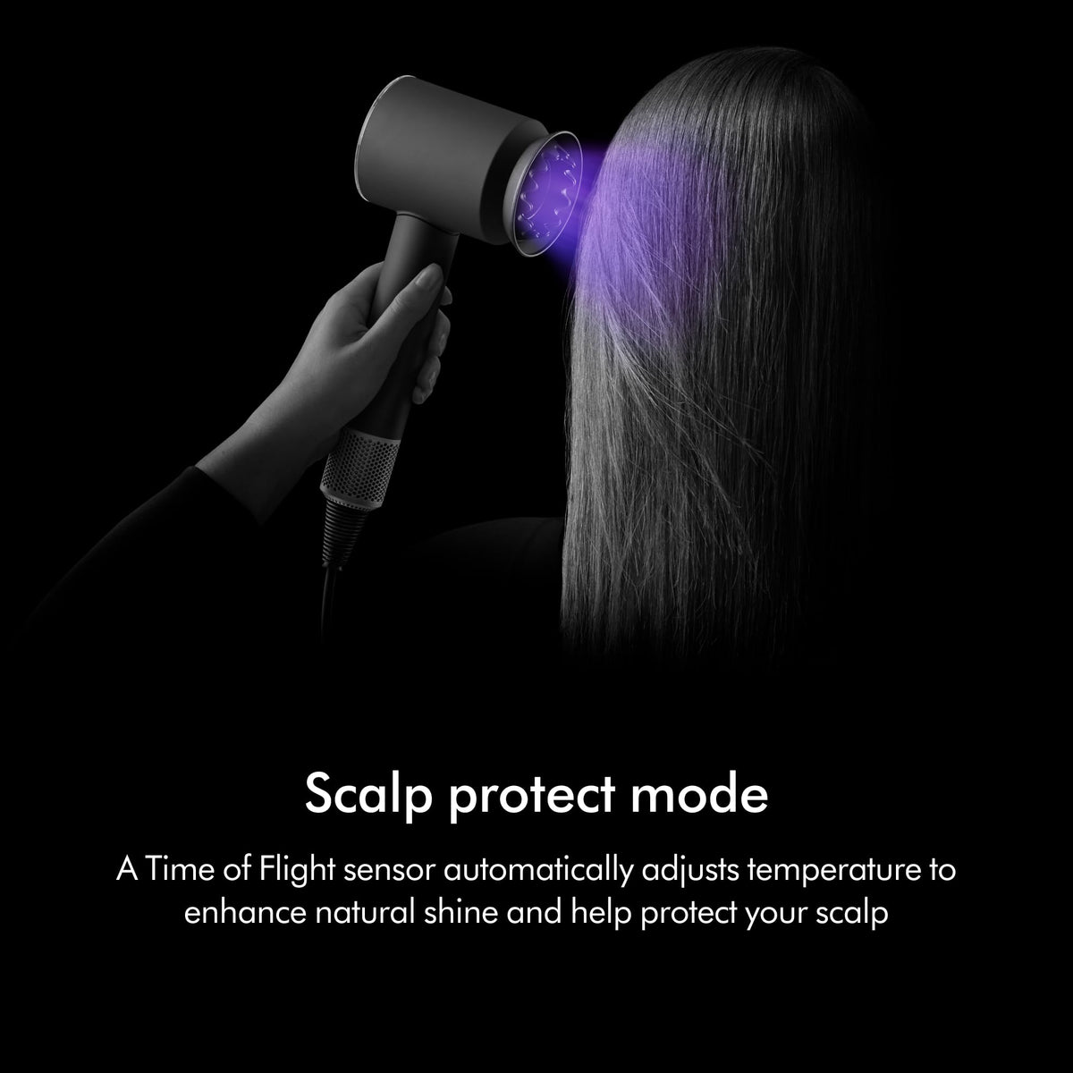 Mode protecteur du cuir chevelu activé sur Dyson Supersonic Nural