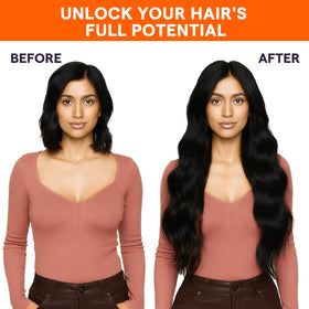 Modèle portant des extensions de cheveux Full Shine
