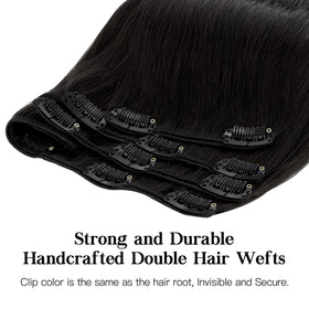 Modèle portant les extensions de cheveux hotbanana, vue de profil