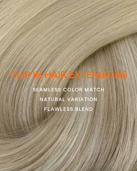 Modèle portant les extensions Full Shine, style élégant pour soirée