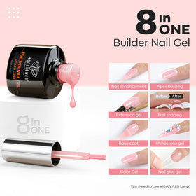 modelones Base Coat Gel Builder 10ml rose nude
