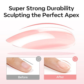 modelones Base Gel en Caoutchouc Rose 2026 application sur un ongle