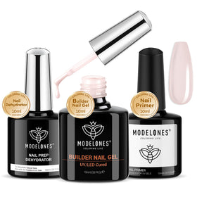 modelones Ensemble de Déshydratant pour Ongles, Gel Constructeur et Primer