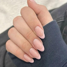 modelones Faux Ongles Press-On Courts Roses ensemble complet