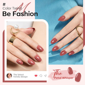 modelones faux ongles press on roses avec accessoires inclus