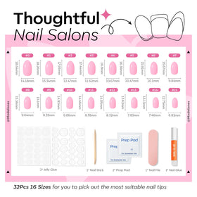 modelones Faux Ongles Press On Sakura Pink kit complet
