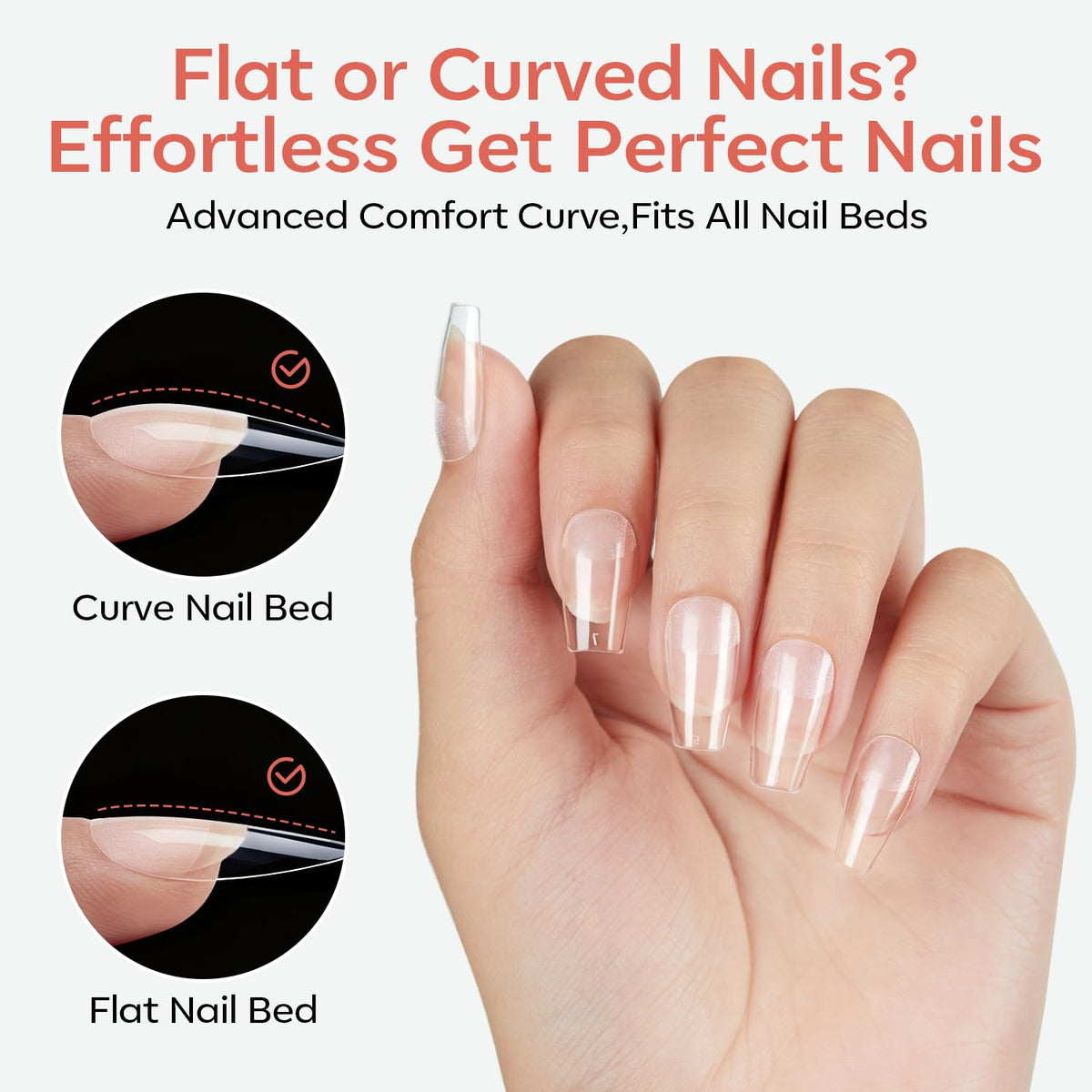 Modelones tips à ongles en différentes tailles
