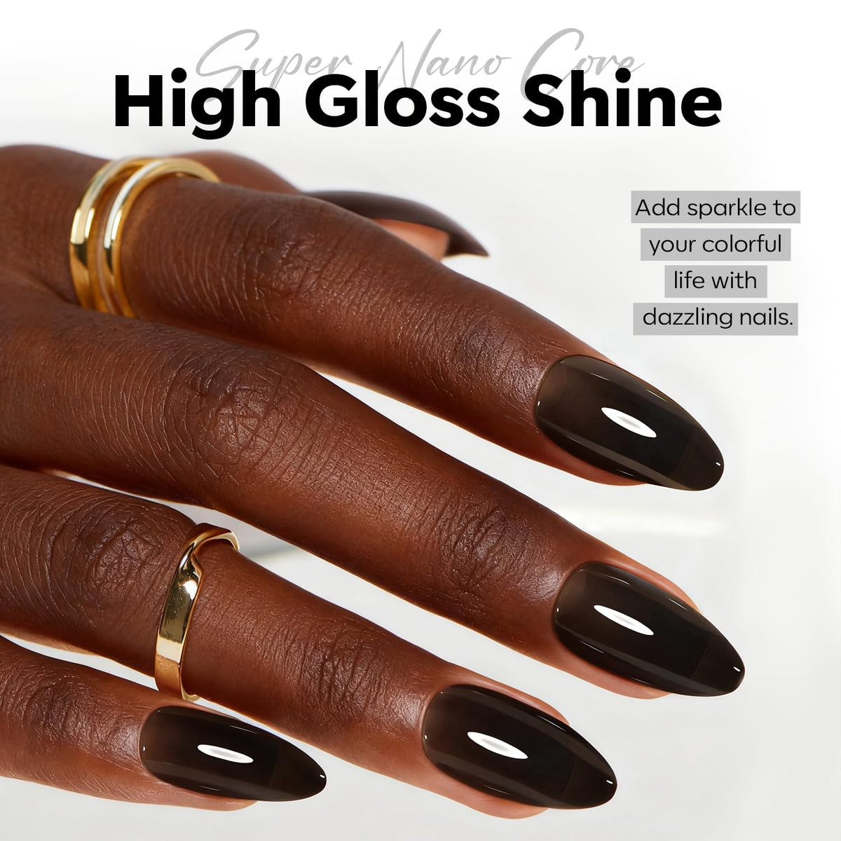 modelones vernis gel noir jelly design d'ongles tendance
