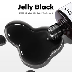 modelones vernis gel noir jelly pinceau d'application