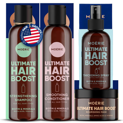 Moerie Shampoo et Masque de Croissance Capillaire set complet