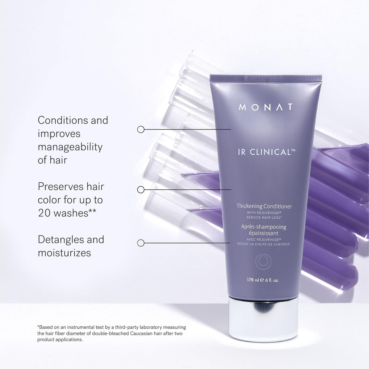 MONAT IR Clinical Thinning Defense Serum bottle close-up