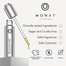 MONAT Rejuveniqe Huile 30ml sur fond blanc