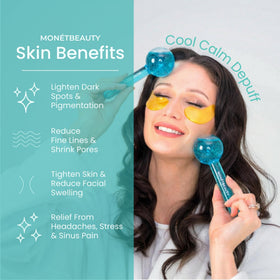 MonétBeauty Ice Globes pour Visage avec un fond de soins de la peau
