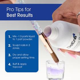 Monomer liquide DeEnti avec accessoires de manucure