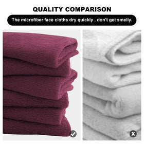 MOONQUEEN serviette en microfibre en utilisation pour démaquillage