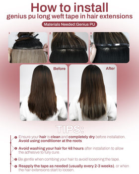 Moresoo extensions cheveux naturels noir jais 16 pouces dans un salon de coiffure