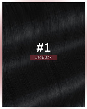 Moresoo extensions cheveux naturels noir jais 16 pouces emballage
