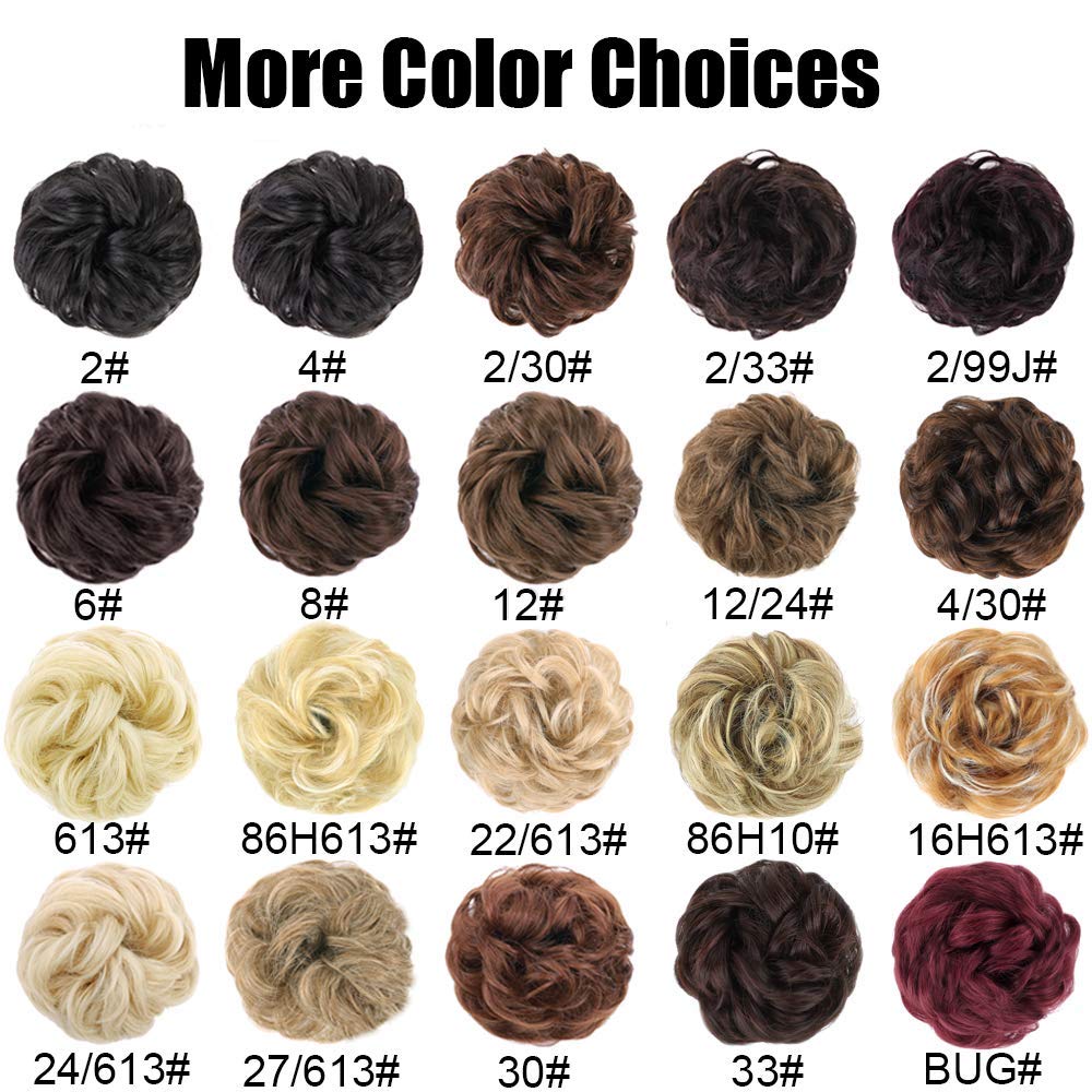 MORICA chignon ébouriffé rouge baie avec accessoires