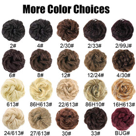 MORICA chignon ébouriffé rouge baie avec accessoires