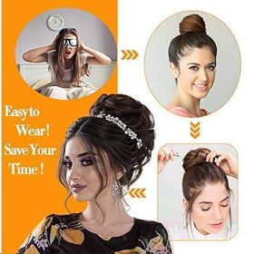 MORICA chignon ébouriffé rouge baie en utilisation quotidienne