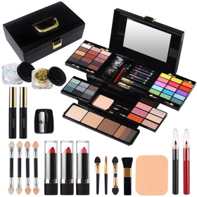 MORNECA Kit de Maquillage Professionnel 60 Couleurs vue avant avec miroir