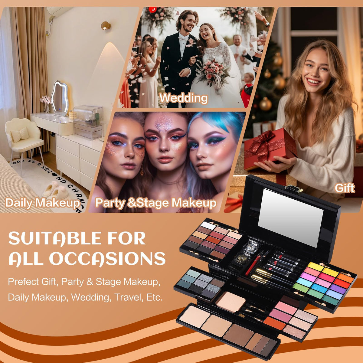 MORNECA Kit de Maquillage sur un fond esthétique
