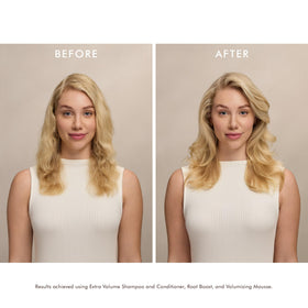 Moroccanoil Après-Shampooing Volume Extra 280g en utilisation