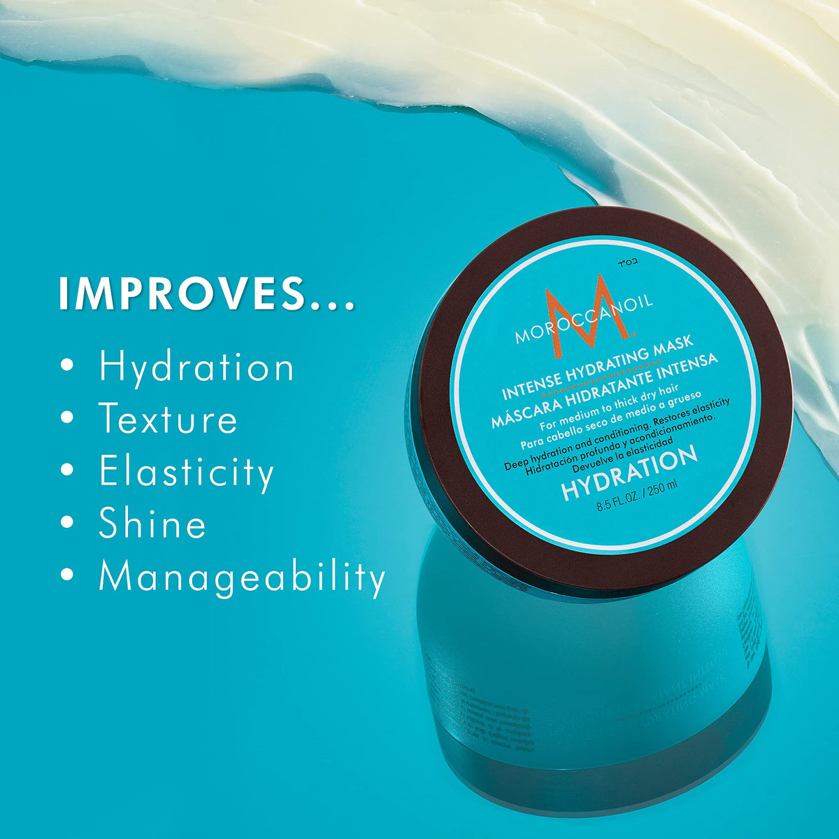 Moroccanoil Masque Hydratant Intense 310g avec texture crémeuse