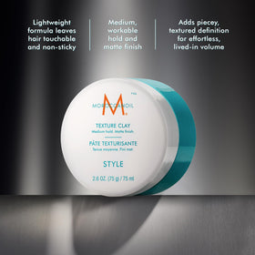 Moroccanoil Pâte Texturisante 150g application sur cheveux