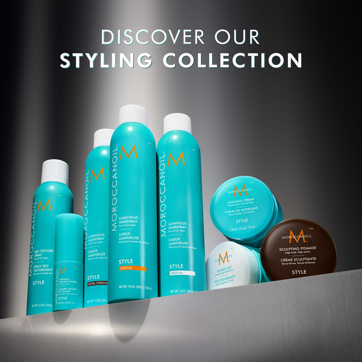 Moroccanoil Pâte Texturisante 150g sur une coiffeuse