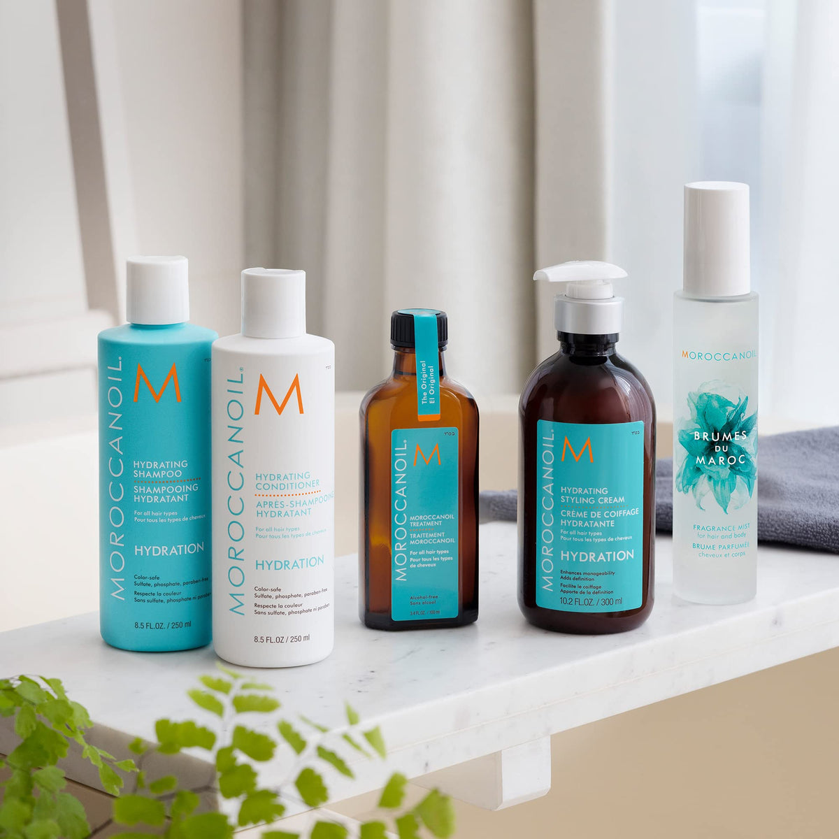 Moroccanoil Shampoo Hydratant 290g et des ingrédients naturels