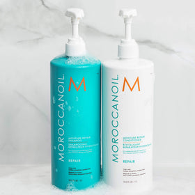 Moroccanoil Shampooing avec flacon ouvert