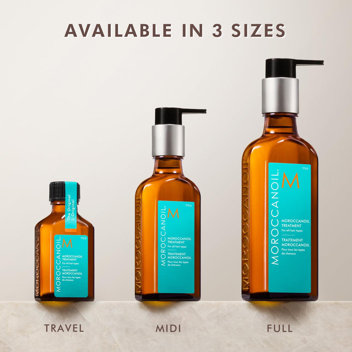 Moroccanoil Traitement Huile Cheveux avec accessoires de coiffure
