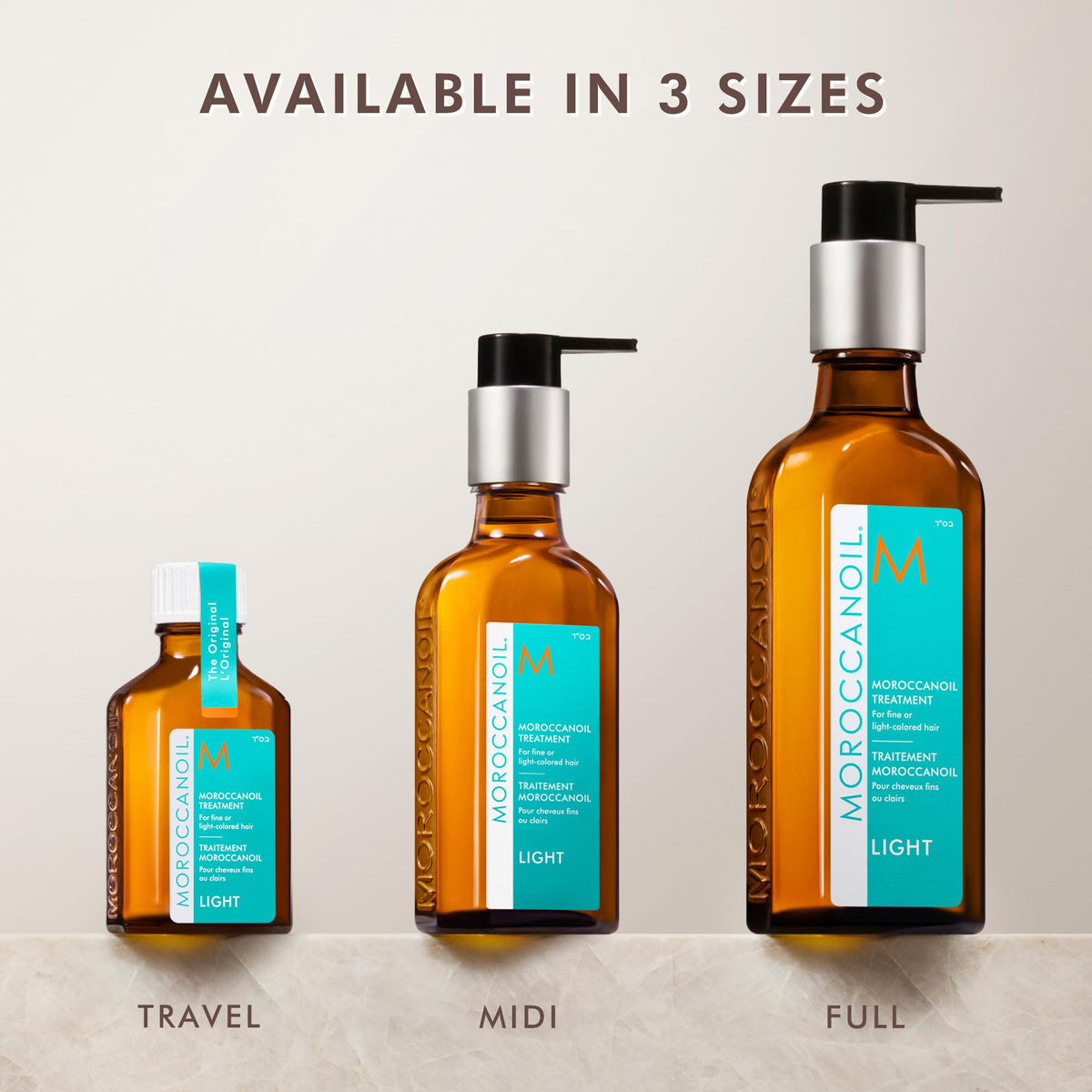 Moroccanoil Traitement Light 100 ml avec des cheveux brillants