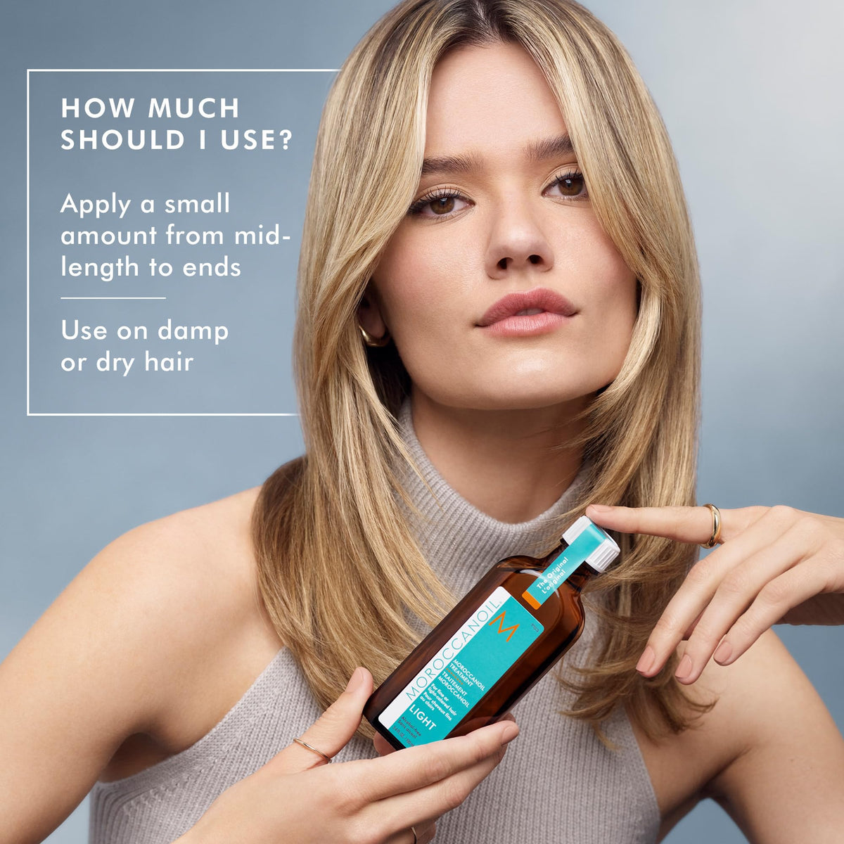 Moroccanoil Traitement Light 25 ml sur un fond neutre